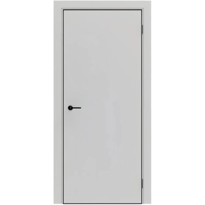 Дверь межкомнатная PORTA-50 4AB кромка Al черная с 4-х сторон, Nardo Grey.