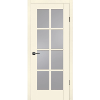 Дверь PSC-41 Магнолия матовый со стеклом