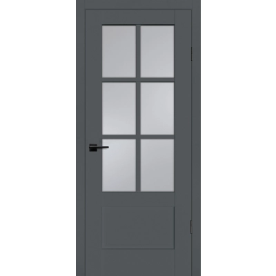 Дверь PSC-43 Графит матовый со стеклом