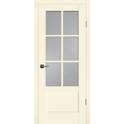 Дверь PSC-43 Магнолия матовый со стеклом
