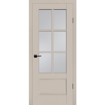 Дверь PSC-43 Шеллгрей матовый со стеклом