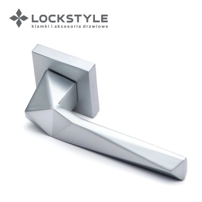 Ручки дверные LOCKSTYLE PIRA ZN цвет CBM ( матовый хром)
