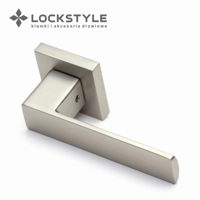 Ручки дверные LOCKSTYLE CUBE ZN цвет NBM ( матовый никель)