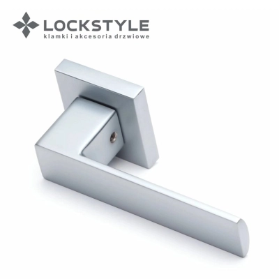 Ручки дверные LOCKSTYLE CUBE ZN цвет CBM ( матовый хром)
