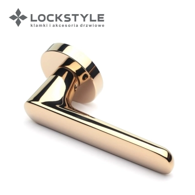 Ручки дверные LOCKSTYLE ELLIPSE ZR цвет GL глянцевое золото (PVD покрытие)