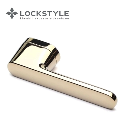 Ручки дверные LOCKSTYLE AKIK MOV GL (глянцевое золото PVD)