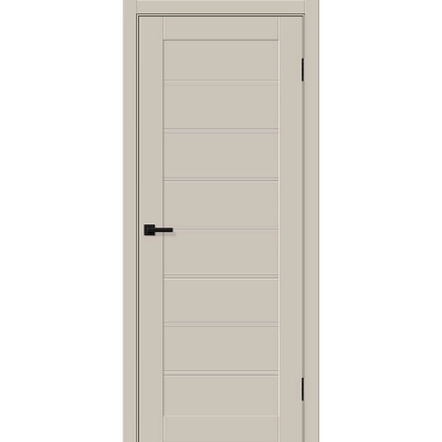 Дверь межкомнатная Браво-20 ПЭТ, Крем силк, царговая, глухая