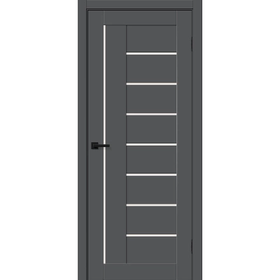 Дверь межкомнатная Браво-29 ПЭТ, Шторми силк, царговая, со стеклом мателюкс