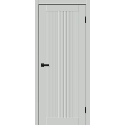 Дверь межкомнатная Браво-40 ПЭТ, Грей силк, царговая, глухая