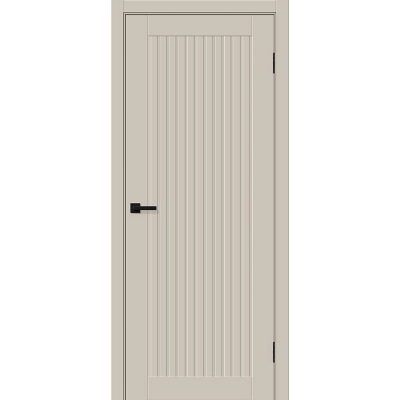 Дверь межкомнатная Браво-40 ПЭТ, Крем силк, царговая, глухая