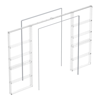 Комплект для обрамления пенала для двухстворчатой двери SLD.Comfort-PENAL frame 1800/2900 AL