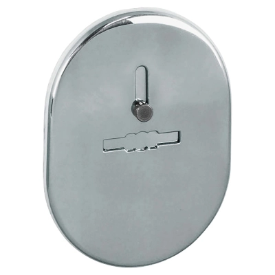 Накладка на сувальдный замок ESC.S-lift.SF/OV.476 (ESC 476) с шторкой СР хром