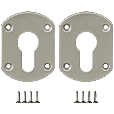 Накладка на цилиндр ESC.C+C/OV.set (ESC031) SN мат.никель (2шт.)