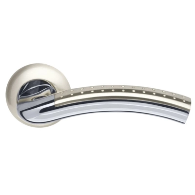 Ручка раздельная R.LD54.Libra26 (Libra LD26) SN/CP-3 матовый никель/хром TECH (кв. 8х140)