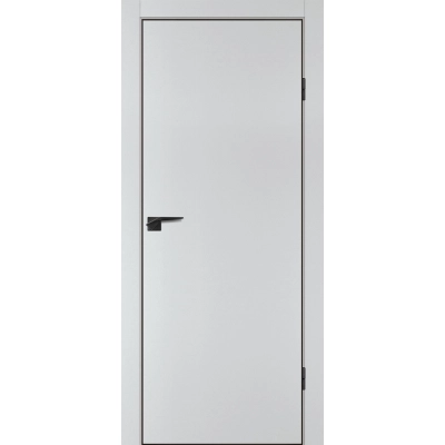 Дверь P-1 кромка ABS черная c 4-х ст. Агат матовый