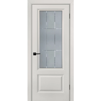 Дверь Смальта-Шарм 12 lvory со стеклом