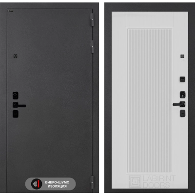 Входная дверь ACUSTICLAB 30 - Белый рельеф софт