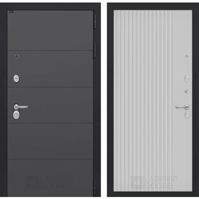 Входная дверь ART 29 - Белый рельеф софт