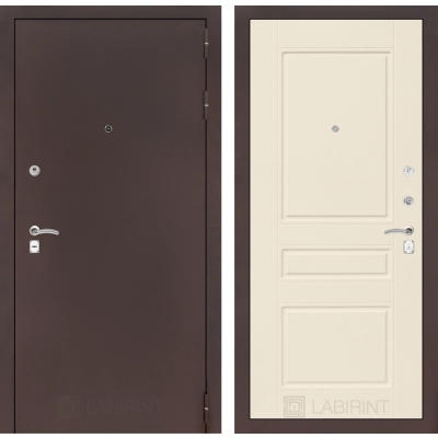 Входная дверь CLASSIC антик медный 03 - Крем софт