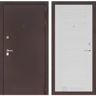 Входная дверь CLASSIC антик медный 06 - Белое дерево