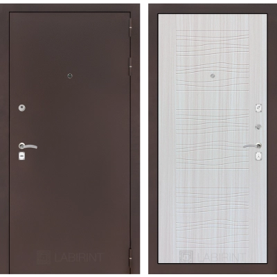 Входная дверь CLASSIC антик медный 06 - Сандал белый