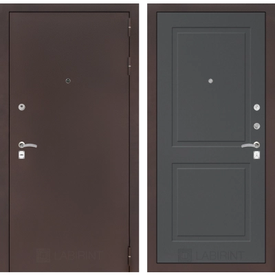 Входная дверь CLASSIC антик медный 11 - Графит софт