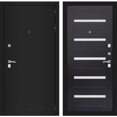 Входная дверь CLASSIC шагрень черная 01 - Венге