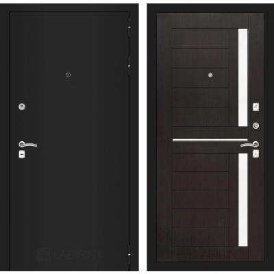 Входная дверь CLASSIC шагрень черная 02 - Венге