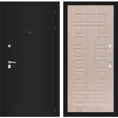 Входная дверь CLASSIC шагрень черная 04 - Беленый дуб