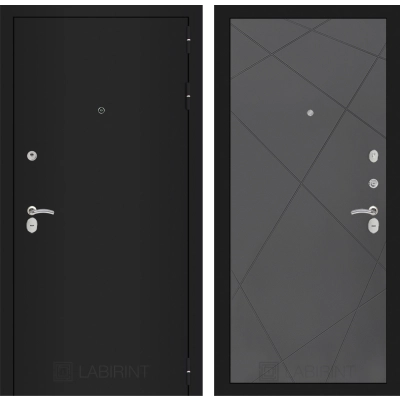 Входная дверь CLASSIC шагрень черная 24 - Графит софт