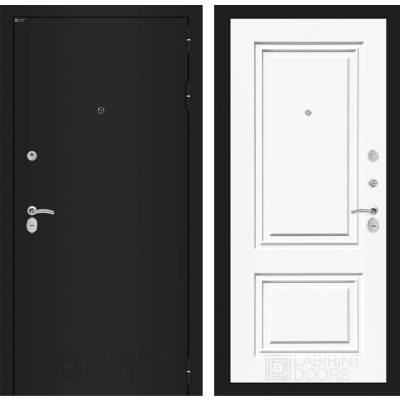 Входная дверь CLASSIC шагрень черная 26 - Эмаль RAL 9003