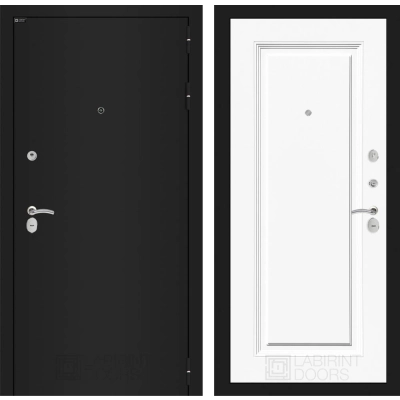 Входная дверь CLASSIC шагрень черная 27 - Эмаль RAL 9003