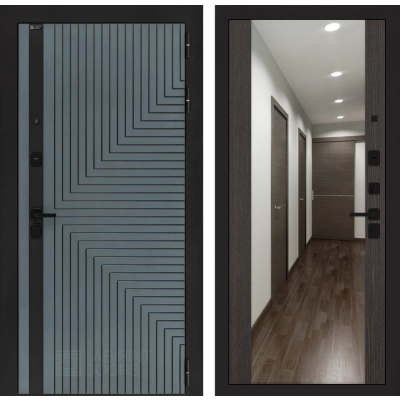 Входная дверь CREDOR с Зеркалом Максимум - Венге