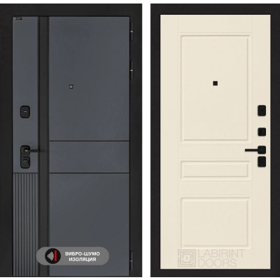 Входная дверь EVOLAB 03 - Крем софт