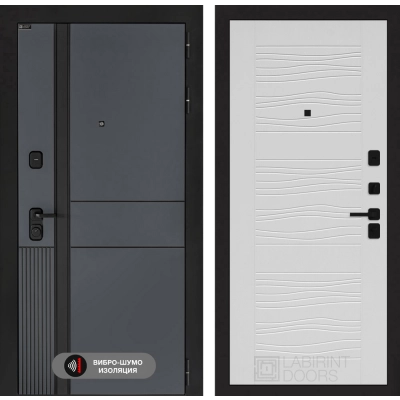 Входная дверь EVOLAB 06 - Белое дерево