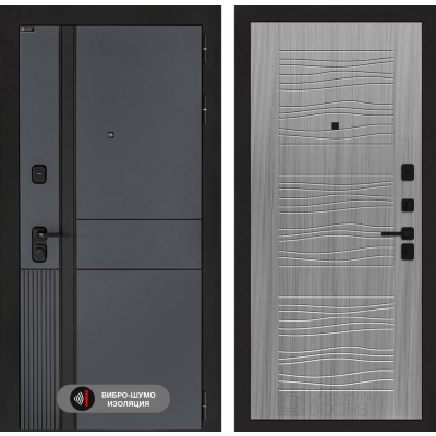 Входная дверь EVOLAB 06 - Сандал серый