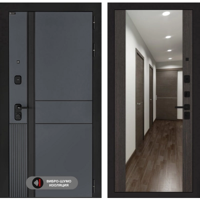 Входная дверь EVOLAB с Зеркалом Максимум - Венге