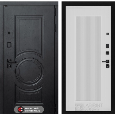 Входная дверь GRAND 30 - Белый рельеф софт