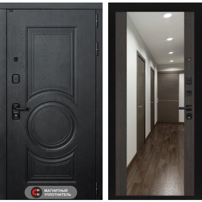 Входная дверь GRAND с Зеркалом Максимум - Венге