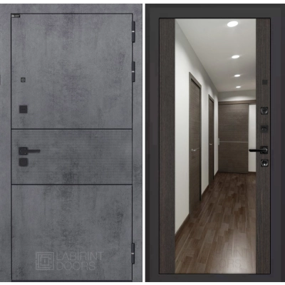 Входная дверь INFINITY с Зеркалом Максимум - Венге