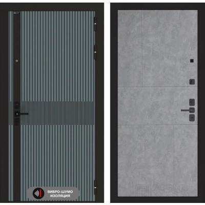Входная дверь ISSIDA 21 - Бетон светлый