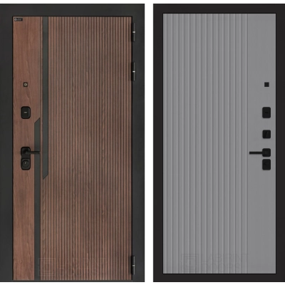 Входная дверь KARMINA 29 - Серый рельеф софт