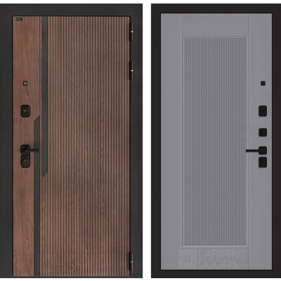 Входная дверь KARMINA 30 - Серый рельеф софт