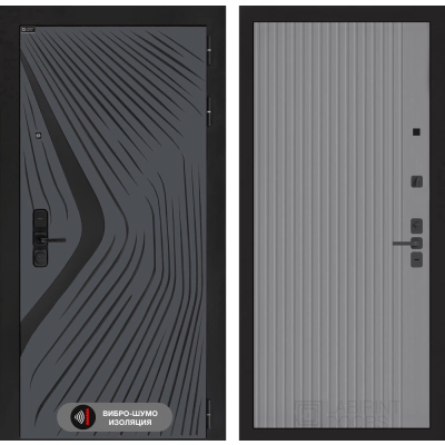 Входная дверь LEOLAB 29 - Серый рельеф софт