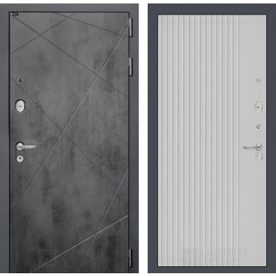 Входная дверь LOFT 29 - Белый рельеф софт