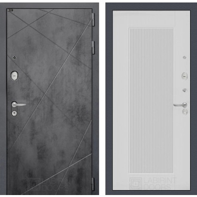 Входная дверь LOFT 30 - Белый рельеф софт