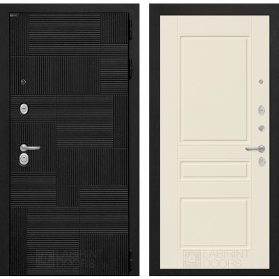 Входная дверь PAZL 03 - Крем софт