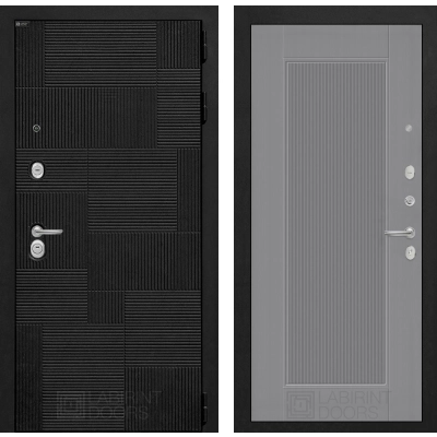 Входная дверь PAZL 30 - Серый рельеф софт