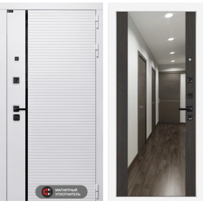 Входная дверь ROYAL с Зеркалом Максимум - Венге