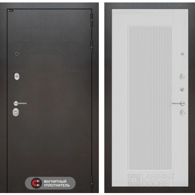 Входная дверь SILVER 30 - Белый рельеф софт